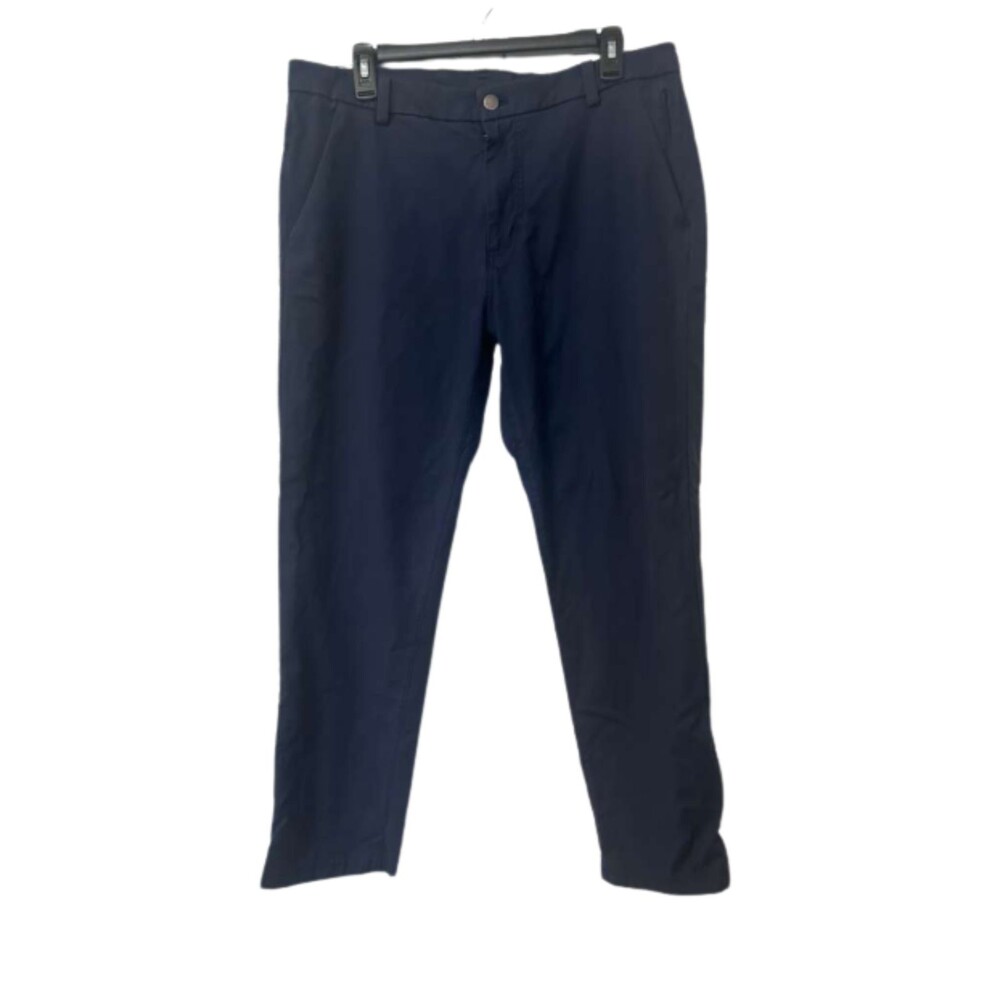 Lululemon Straight Pants Men's Size 34 Blue Slim Casual Performance - Picture 6 of 9